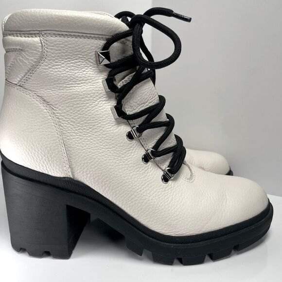 Marc Fisher Leather Ankle Kini Block Bootie, 7.5 - Picture 6 of 13